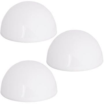 Northix LED solarna kuglasta svjetla, pakiranje od 3, poluokrugla, senzor sumraka