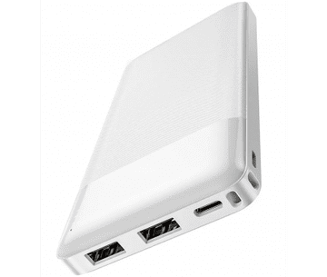 Hoco Prijenosna baterija J72 powerbank 10000 mAh 2x USB bijela