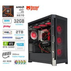 MEGA TWR S11 računalo, AMD Ryzen 7-9800X3D, 32GB, SSD2TB, RTX5080, FreeDOS