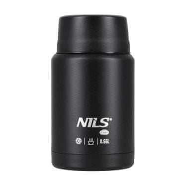 Northix Termos za ručak 550 ml, crna, nehrđajući čelik