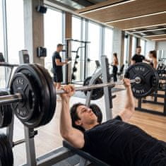 Northix Olimpijski kotač za utege od 5 kg, crni, od lijevanog željeza