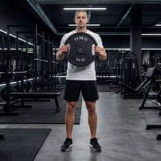 Northix Olimpijski kotač za utege od 5 kg, crni, od lijevanog željeza