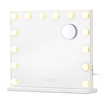 Songmics Hollywood ogledalo za šminkanje s 14 podesivih LED svjetala