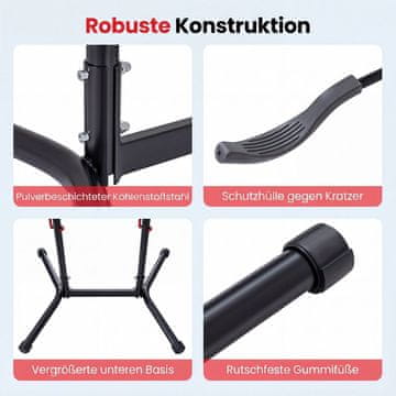 Costway Podesivi stalak za pohranu bicikala s vertikalnim postoljem za 4 bicikla