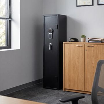Costway Oružarski ormar s elektroničkom kombinacijskom bravom za 10 pušaka 30x28x138 cm