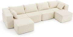 Costway Modularna sofa od kordurovog materijala 333x150x58 cm