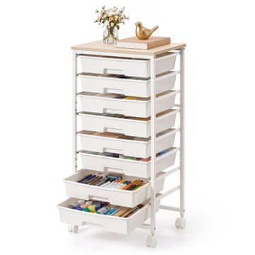 Songmics Kolica s ladicama 8 razina 39.5x28.5x76.5 cm