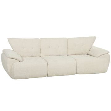 Homestar Trosjed 260 cm chenille bez okvira modularni sofa s ekstra širokim dubokim sjedalom i širokim naslonima za ruke
