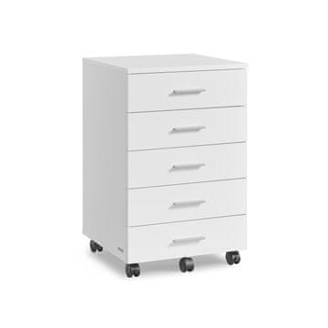 Songmics Mobilni ormarić za arhiviranje 40x42x65.7 cm Bijeli