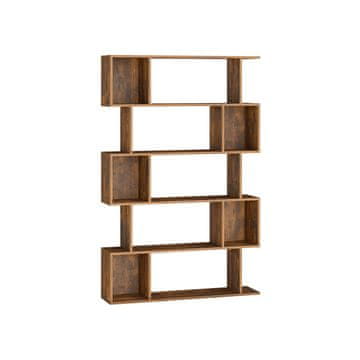 Songmics Knjigovodstveni regal 24x90x159 cm smeđi