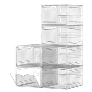 Songmics Kutija za organizaciju cipela 34x25x18.4 cm, bijela plastika