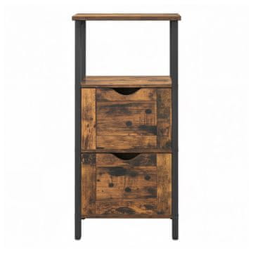 Songmics Kupaonska ormarić 37x30x80 cm smeđa