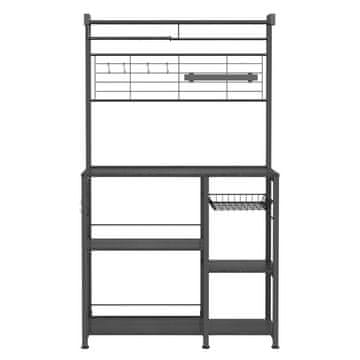 Songmics Kuhinjska polica 42x90x167.3 cm smeđa