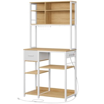Songmics Kuhinjska polica 40x80x180.4 cm smeđa