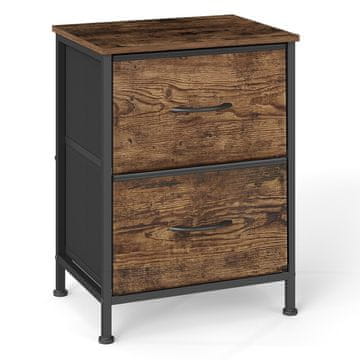 Songmics Komoda 4 tkaninska ladica 30x39.6x52.2 cm smeđa