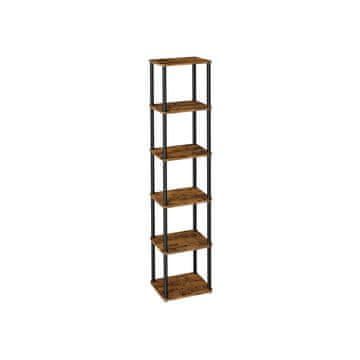 Songmics Polica s 5 razina 23.8x38x173.4 cm smeđa