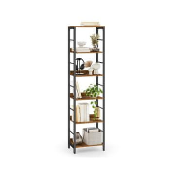 Songmics Knjigovodstveni regal 5 razina 30x40x178 cm smeđi