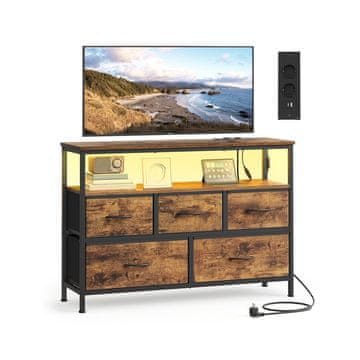 Songmics Ormarić 30x98.7x68.1 cm smeđi