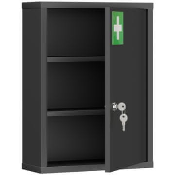Homestar Zidni ormarić za lijekove 40x15x53,5 cm Crni