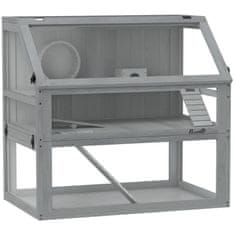 Homestar Kavez za hrčka 3 razine 80x50x76 cm svijetlo siva