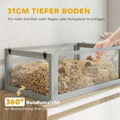 Homestar Kavez za hrčka 3 razine 80x50x76 cm svijetlo siva