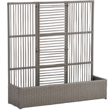 Homestar Saksija s rešetkom 103x29x103 cm Siva
