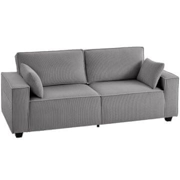 Homestar Trosjed za 3 osobe 218x79x91 cm svijetlo siva