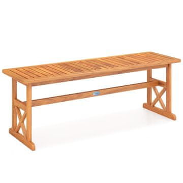 Costway Vanjska klupa od akacije 130 cm 1 komad