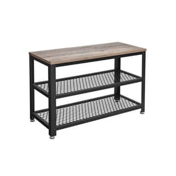 Songmics Klupa za cipele 73x30x45.5 cm Bijela, s prostorom za pohranu
