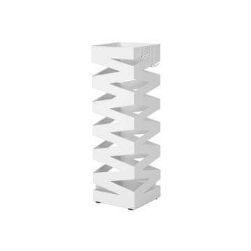Songmics Stalak za kišobrane, 15.5x15.5x49 cm, bijela