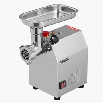 VEVOR Mlinić za meso, kapacitet 2.3 kg/min, dimenzije 292x180x355 mm, snaga 600W, nehrđajući čelik