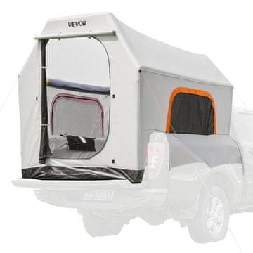 VEVOR Naduvavajući šator za pickup 2.2x1.65 m, 3-sezonski, ventilirani mrežasti prozori, PU2000mm vodootporan, uklj. zračna pumpa