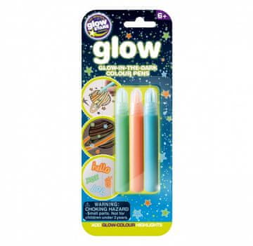 slomart Brainstorm Glow Pens olovke, komplet 3 komada, svijetle u mraku