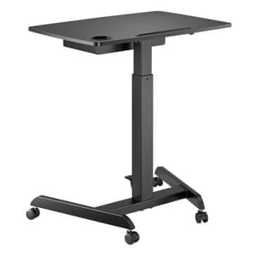 slomart Maclean MC-892B podesivi stalak za laptop s ladicom, crni