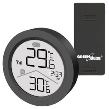 slomart GreenBlue GB162 B bežična meteorološka stanica, šareni LCD
