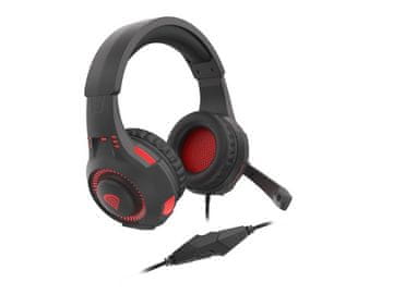Genesis Genesis Radon 210 Gaming slušalice s mikrofonom, USB, crna/crvena