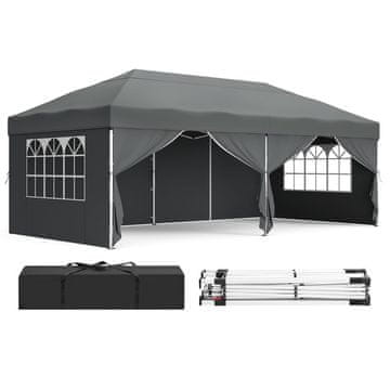 Songmics Paviljon 6x3x2.6 m tamnosivi