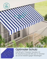 Songmics Tenda visine podesive 300x120 cm Plava