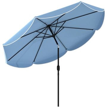 Homestar Suncobran okrugli balkon, plažni kišobran 265x235 cm plavi