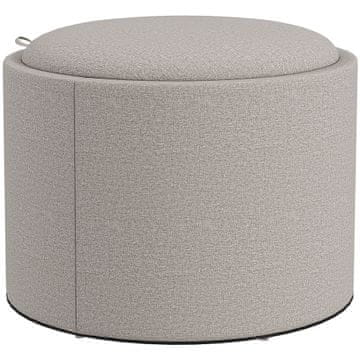 Homestar Tabure 56x56x42 cm svijetlosiva s prostorom za pohranu