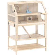 Homestar Kavez za hrčka 3 razine 80x53x117 cm prirodno drvo