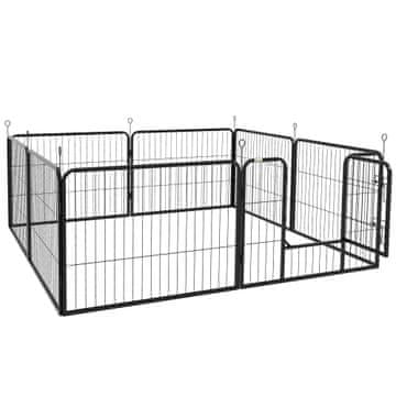 Homestar Igraonica za štence 8 panela 80x60 cm crna
