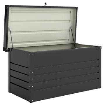 Homestar Vrtna kutija za pohranu 120x61x62 cm siva metalna