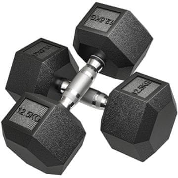 Homestar Set bučica 2x12,5 kg 14,8x14,8x9,9 cm Crna