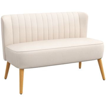Homestar Dvosjed sofa 117x56.5x77 cm krem bijela