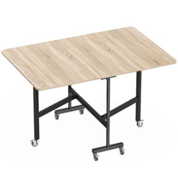 Homestar Sklopivi stol za blagovanje 120x80x73 cm hrast