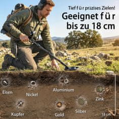 Homestar Metalni detektor 106-131x22x30 cm Crni