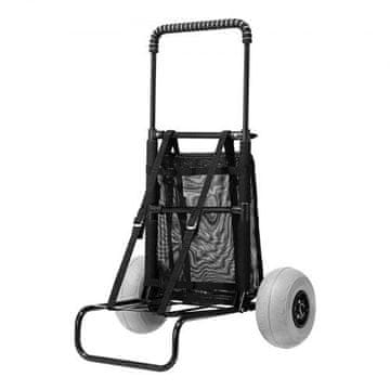 VEVOR Kolica za plažu 51x37 cm, teretna platforma 69-114 cm, podesiva visina, sklopiva, robusna