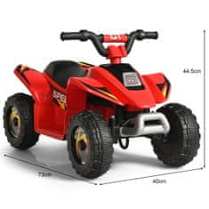 Costway Baterijski električni quad za djecu 4,6 km/h