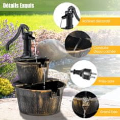 Costway Vrtna fontana 45,5x41x68 cm